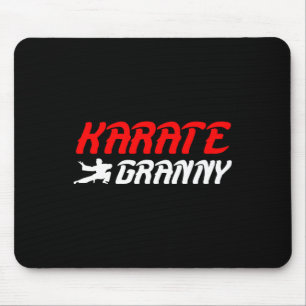Tapis De Souris Karate Granny Fière Karate Granny Grandma