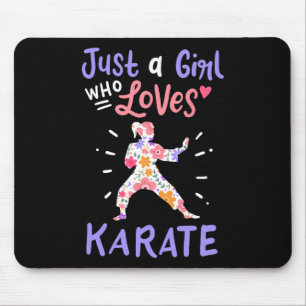 Tapis De Souris Karate Just A Girl Who Love Karate Cadeau