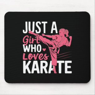 Tapis De Souris Karate Juste Une Fille Qui Aime Karate Arts Martia