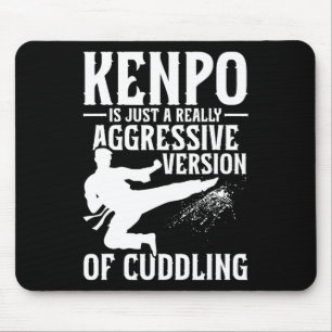 Tapis De Souris Karate Martial Arts Girl Lady Kenpo School Fighter
