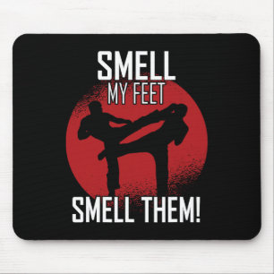 Tapis De Souris Karate Rétro - Sentez Mes Pieds Les Sentez