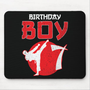 Tapis De Souris Karate Taekwondo 7 Ans Anniversaire Arts Martiaux