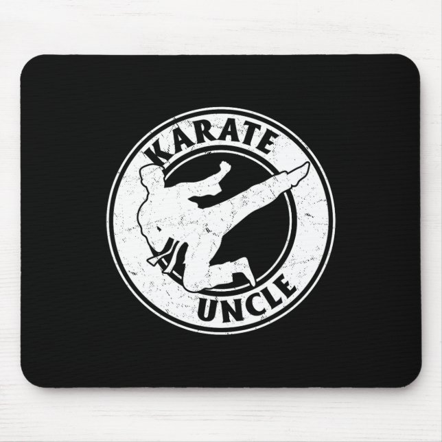 Tapis De Souris Karate Uncle Karate Combattez Uncle Karate (Devant)