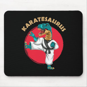 Tapis De Souris Karatesaurus Karaté Drôle Dinosaure 