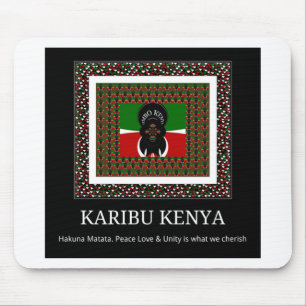 Tapis De Souris Karibu Kenya Hakuna Matata