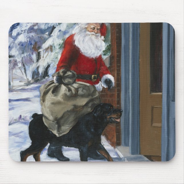 Tapis De Souris Karl aidant le père noël de <Carl's Christmas> b (Devant)