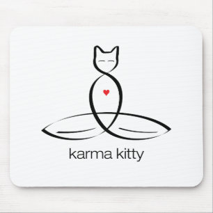 Tapis De Souris Karma Kitty - texte régulier de style