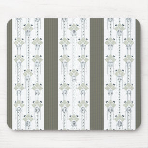 Tapis De Souris Karo flowers and curls pattern