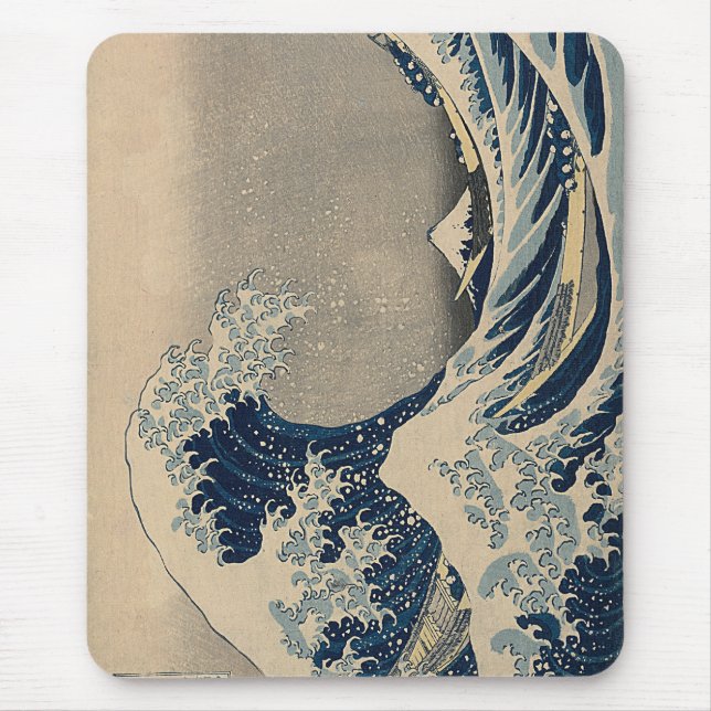 Tapis De Souris Katsushika Hokusai. The Great Wave off Kanagawa  (Devant)