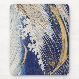 Tapis De Souris Katsushika Hokusai. vagues