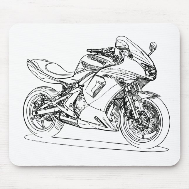 Tapis De Souris Kaw Ninja 650r ER6f 2008 (Devant)