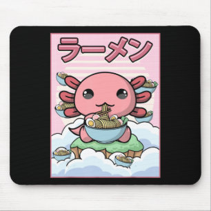 Tapis De Souris Kawaii Anime Axolotl Ramen Noodle Femmes garçons G