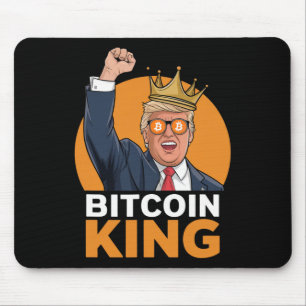 Tapis De Souris Kawaii Bitcoin King Trump Crypto Shades Bitcoin Ev
