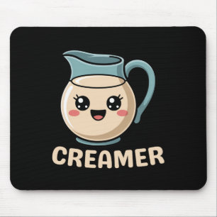 Tapis De Souris Kawaii Creamer café mignonne Halloween Costume Ris