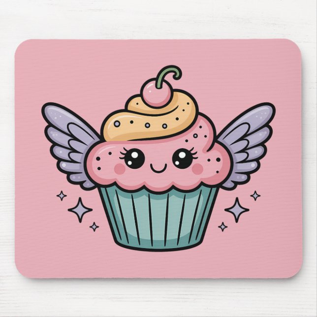Tapis De Souris Kawaii Cupcake (Devant)