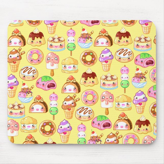 Tapis De Souris Kawaii Dessert Friends Mousepad (Devant)