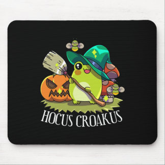 Tapis De Souris Kawaii Frog Sorcière Casquette Cottagecore Hocus e