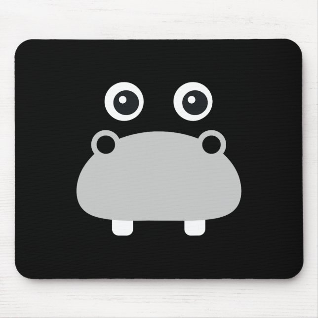 Tapis De Souris Kawaii Hippo Face Costume Halloween facile garçons (Devant)