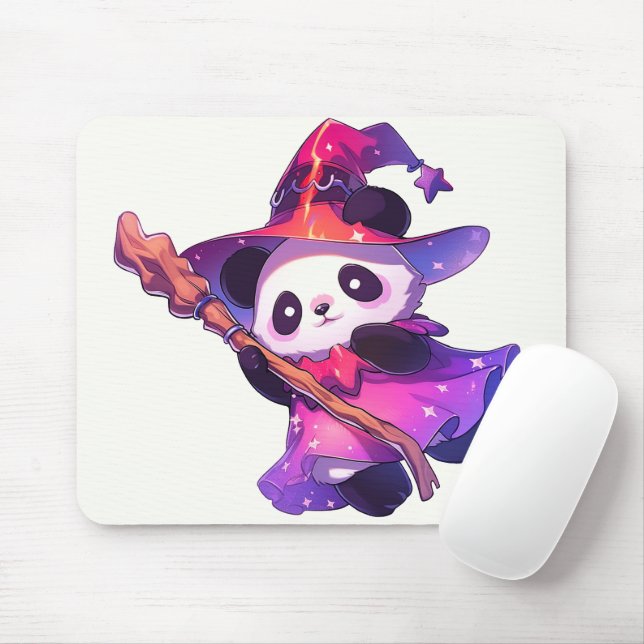 Tapis De Souris Kawaii Panda comme fille magique (Avec souris)