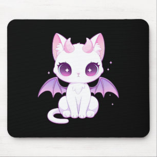 Tapis De Souris Kawaii Pastel Goth Déplaisant Cute Démon Witchy ai