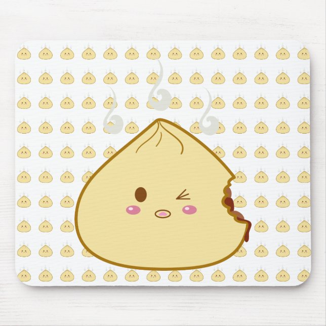 Tapis De Souris Kawaii "SioPao" Meatbun Bitemark (Devant)