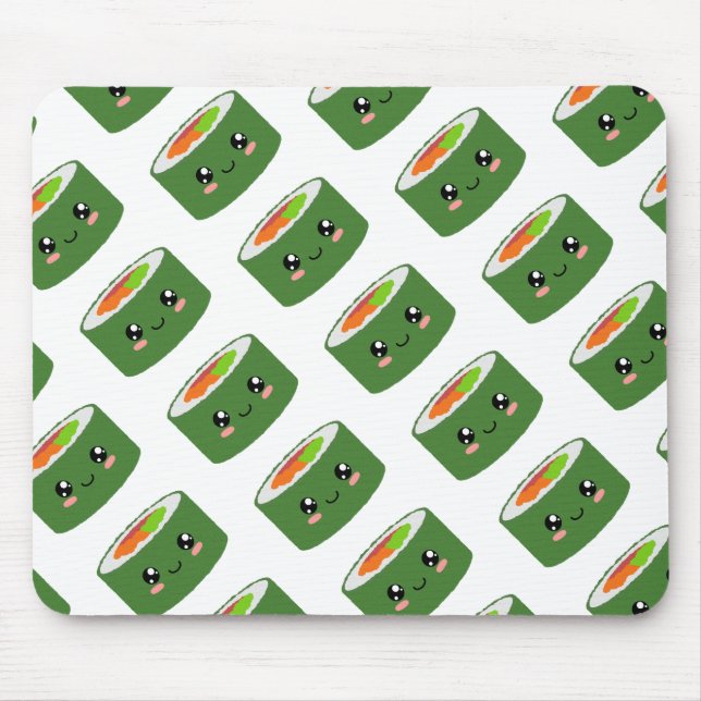Tapis De Souris Kawaii Sushi (Devant)