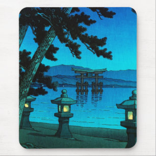 Tapis De Souris Kawase éclairé par la lune japonais frais de hasui