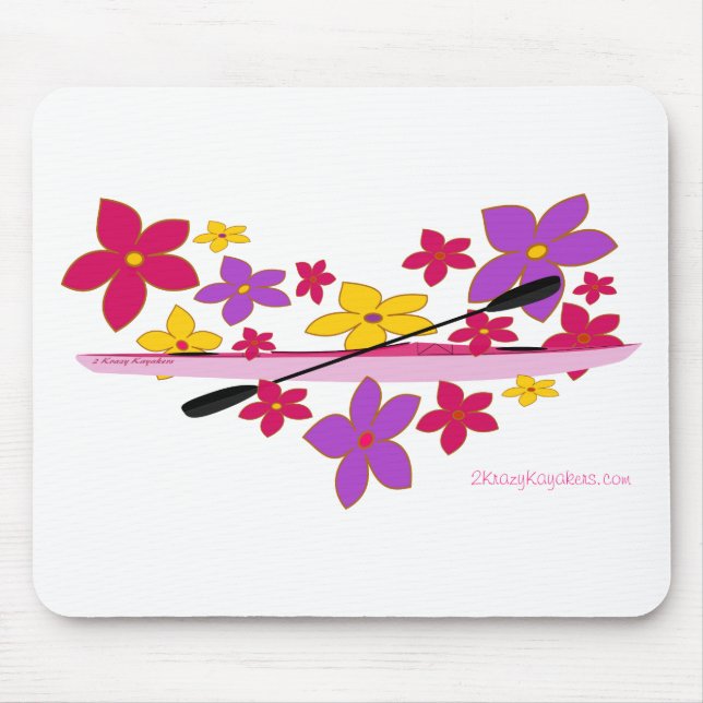 Tapis De Souris Kayak de flower power (Devant)