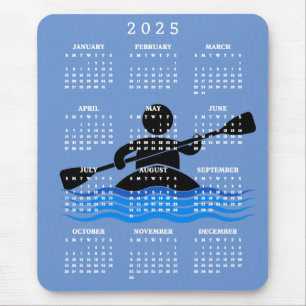 Tapis De Souris Kayaking Design 2025 Calendrier Pad souris
