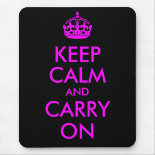 Tapis de souris Keep Calm and Carry On