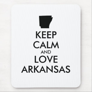 Tapis De Souris KEEP CALM et LOVE ARKANSAS