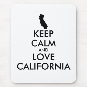 Tapis De Souris KEEP CALM et LOVE CALIFORNIA