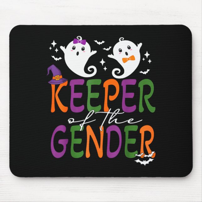 Tapis De Souris Keeper Of The Gender Reveal Halloween Pregnancy An (Devant)