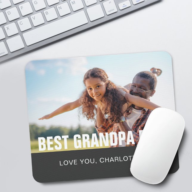 Tapis De Souris Keepsaké Meilleur grand-père jamais photo (Keepsake Best Grandpa Ever Photo Mouse Pad)