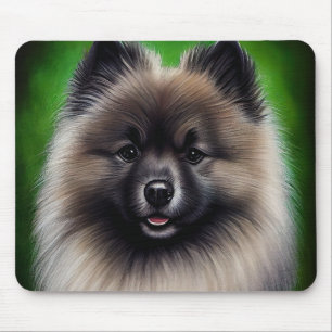 Tapis De Souris Keeshond Dog en tenue de jour St. Patrick