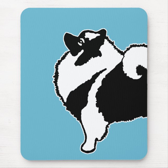 Tapis De Souris Keeshond Graphics - Cute Original Chig Art (Devant)