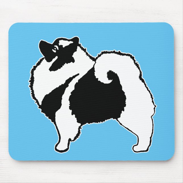 Tapis De Souris Keeshond Graphics - Cute Original Chig Art (Devant)