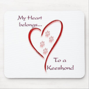 Tapis De Souris Keeshond Heart Belongs