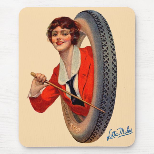 Tapis De Souris Kelly-Springfields 1928 Mascotte de pneus Lotta Mi (Devant)