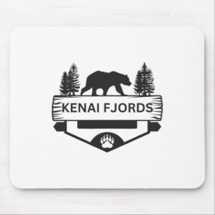 Tapis De Souris Kenai Fjords Alaska Randonnée Ours sauvage S
