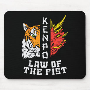 Tapis De Souris Kenpo Loi Du Dragon De Tigre De Poing Kempo Karate