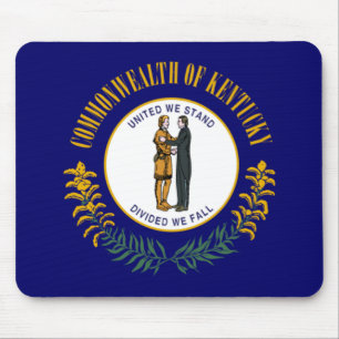 Tapis De Souris Kentucky : Drapeau d'État américain du Commonwealt