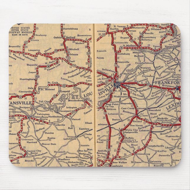 Tapis De Souris Kentucky, Tennessee 3 (Devant)
