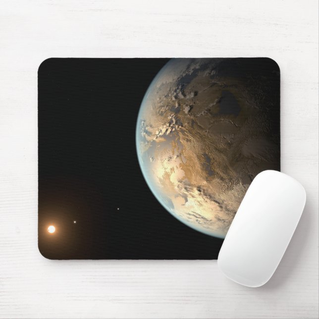 Tapis De Souris Kepler-186f Orbitant Une Étoile Éloignée. (Avec souris)