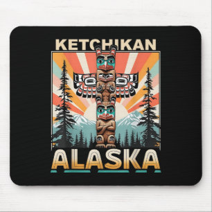 Tapis De Souris Ketchikan Alaska Amérindien Totem Le