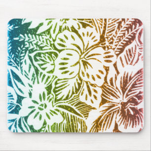 Tapis De Souris Ketmie d'arc-en-ciel