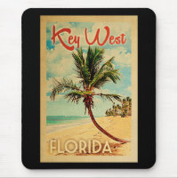 Key West Florida Palm Tree Beach Vintage voyage