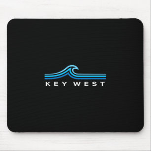 Tapis De Souris Key West Floride Vagues Vintage Hommes Femmes Garç