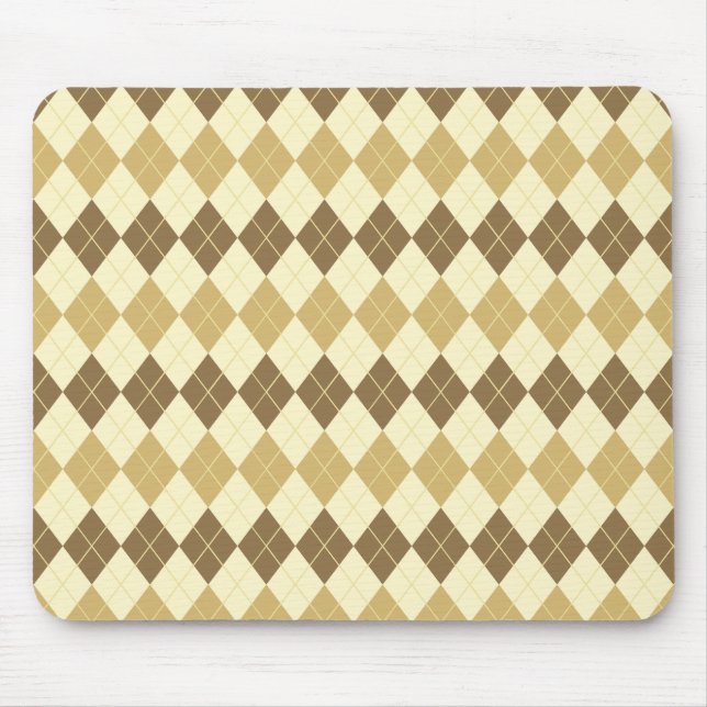 Tapis De Souris Khaki Scottish Tartan-Pattern (Devant)