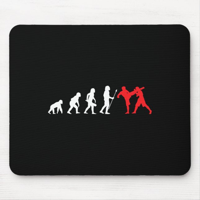 Tapis De Souris Kick-boxer Kickboxing Development Training Fight  (Devant)